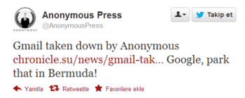 Anonymous Google‘a Saldırdı!