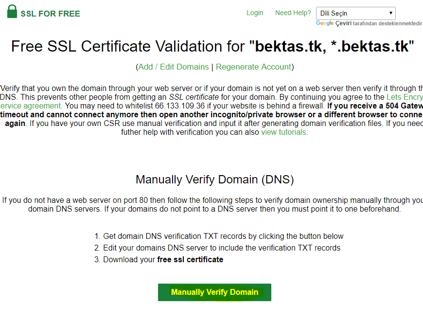 Nginx ssl certificate. Wildcard SSL. Contact us for manual verification.