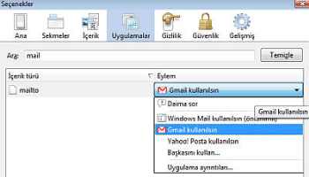 Firefoxa Gmail Ekleyin