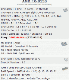 AMD FX-8150 ile 3311MHz bellek hızına çıkıldı