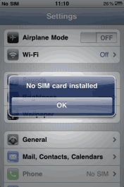 iPhone 4S’te SIM Kart Problemi